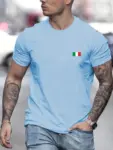 Men-s-Summer-Loose-Fit-100-Cotton-Flag-pattern-Print-T-shirt-Tops