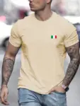 Men-s-Summer-Loose-Fit-100-Cotton-Flag-pattern-Print-T-shirt-Tops