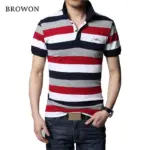 2024-New-Arrival-T-shirt-Men-Stripe-Lapel-Shirt-Slim-Fit-Men-Men-s-Casual-T