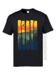 Custom-Adult-T-Shirts-100-Cotton-Round-Collar-Pure-Cotton-Mountain-Sunset-Tshirts-Printing-Leisure-Summer