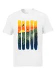 Custom-Adult-T-Shirts-100-Cotton-Round-Collar-Pure-Cotton-Mountain-Sunset-Tshirts-Printing-Leisure-Summer