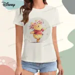 Disney-Winnie-Pooh-Women-s-T-shirt-Summer-2024-Street-Wear-Woman-Clothing-Tshirt-Top-Short