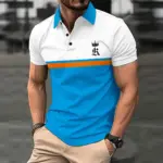 Fashion-Summer-Men-s-Casual-Short-Sleeved-Polo-Turn-Down-Collar-T-Shirt-Men-s-Breathable