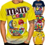 Funny-T-shirt-Men-and-Women-Fashion-3D-T-Shirts-Food-Candy-Chocolate-Print-Casual-Oversized