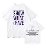 IVE-The-1st-World-Tour-T-shirts-Kpop-Girls-Band-Graphic-Printing-Tee-shirt-Short-Sleeve