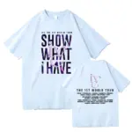 IVE-The-1st-World-Tour-T-shirts-Kpop-Girls-Band-Graphic-Printing-Tee-shirt-Short-Sleeve