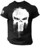 Men-s-T-shirt-for-men-3D-Print-Military-Patriotic-Skull-Dropped-Oversized-T-Shirt-Short