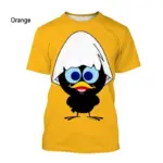 New-Fashion-Cartoon-Calimero-3D-Print-T-shirt-Men-s-And-Women-s-Summer-Casual-Short