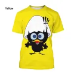 New-Fashion-Cartoon-Calimero-3D-Print-T-shirt-Men-s-And-Women-s-Summer-Casual-Short