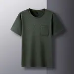 New-Summer-Men-s-Round-Neck-T-shirt-Loose-Business-Casual-Fashion-Versatile-Breathable-Comfortable-Top