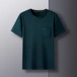 New-Summer-Men-s-Round-Neck-T-shirt-Loose-Business-Casual-Fashion-Versatile-Breathable-Comfortable-Top