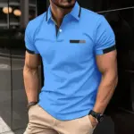 New-summer-men-s-casual-short-sleeved-Polo-shirt-solid-color-lapel-fashion-business-sports-breathable