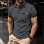 New-summer-men-s-casual-short-sleeved-Polo-shirt-solid-color-lapel-fashion-business-sports-breathable