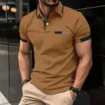 New-summer-men-s-casual-short-sleeved-Polo-shirt-solid-color-lapel-fashion-business-sports-breathable