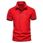 Plus-Size-5XL-Summer-Men-s-Polo-Shirts-Luxury-Fawn-Embroidery-Short-Sleeve-Solid-Color-Turn