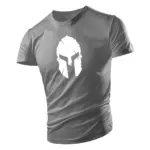 Summer-Fashion-Casual-Sports-2d-Printed-Armor-Adult-Crewneck-Short-Sleeve-Large-Size-Men-S-T