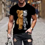 ashion-Gangster-Bear-Short-Sleeve-T-Shirt-Men-s-Women-3d-Print-T-Shirt-Cute-Bear